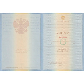 Диплом специалиста 2009-2010, образец
